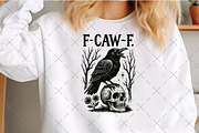 F-Caw-F PNG, Funny Raven Design, an Illustration by Craft Nest (Thumbnail 5 of 5)