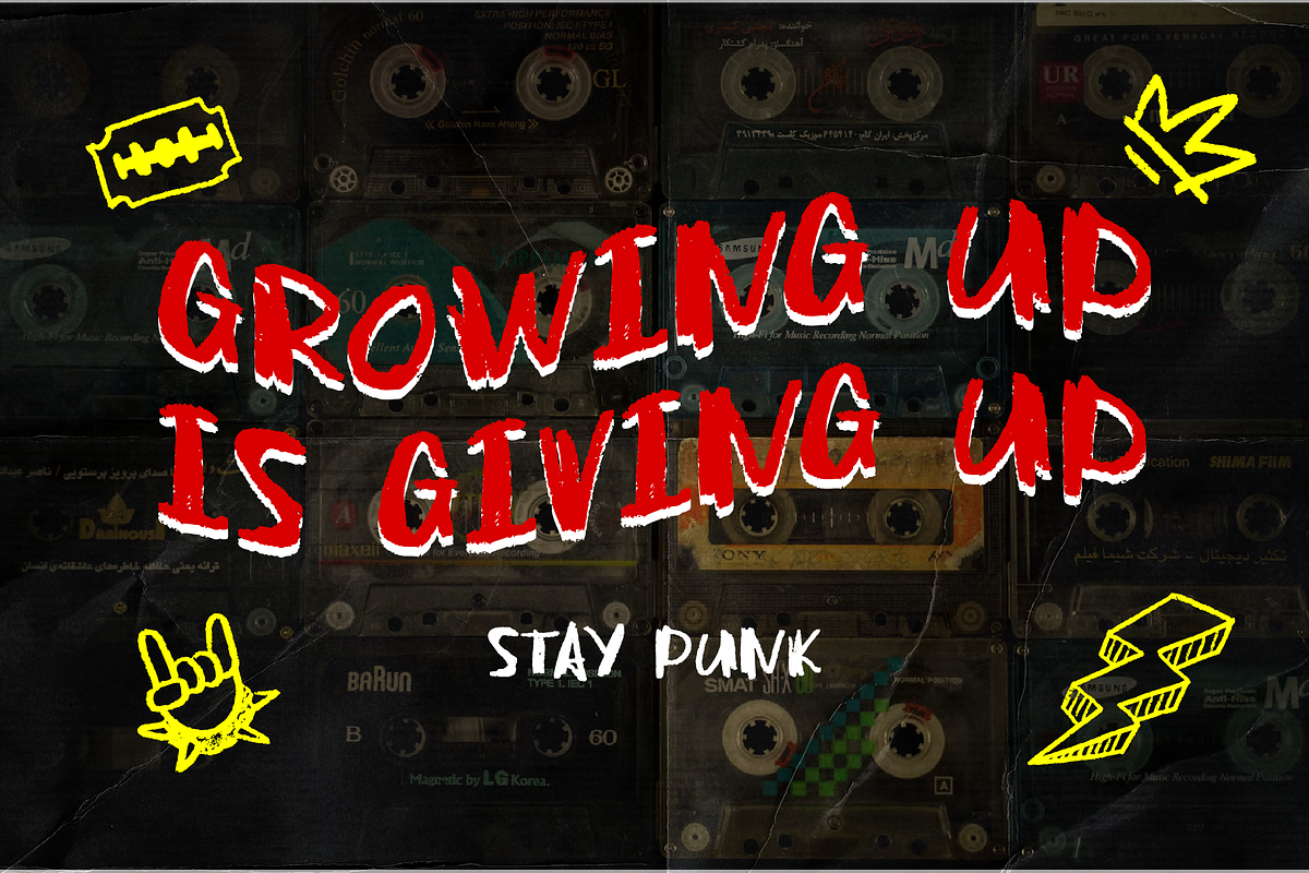 Punk Riot - Handdrawn Punk Font, a Handwritten Font by Badsign Type (Photo 9 of 10)