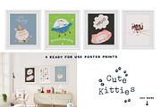 Cute Kitties Graphic Collection, an Animal Illustration by Bridgett Stahlman Design (Thumbnail 5 of 10)