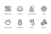 Finance 56 thin line icons, an Outline Icon by vectorstank (Thumbnail 6 of 9)