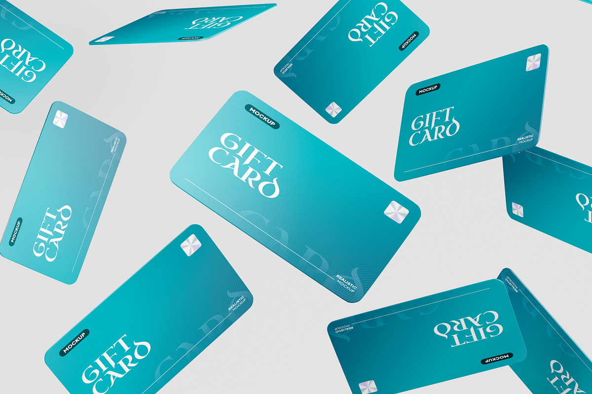 Gift Card Mockup, a Merchandise Mockup by Budogol Studio (Photo 4 of 4)