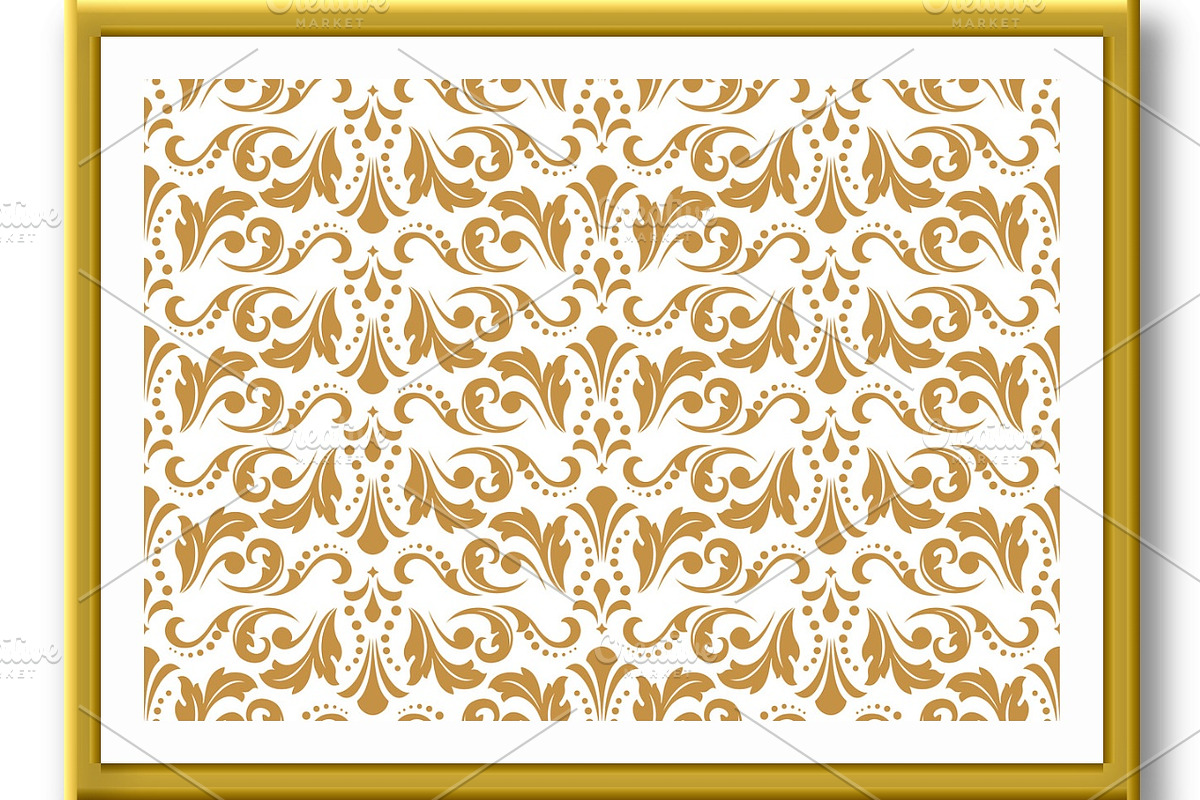 Floral pattern. Vintage wallpaper in, a Decorative Illustration by RODINA (Photo 2 of 3)
