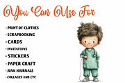 Cute Doctors Medical Clipart, a Seasonal Illustration by CreationArt (Thumbnail 5 of 9)
