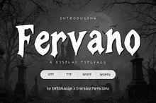 Fervano | Gothic Display Font