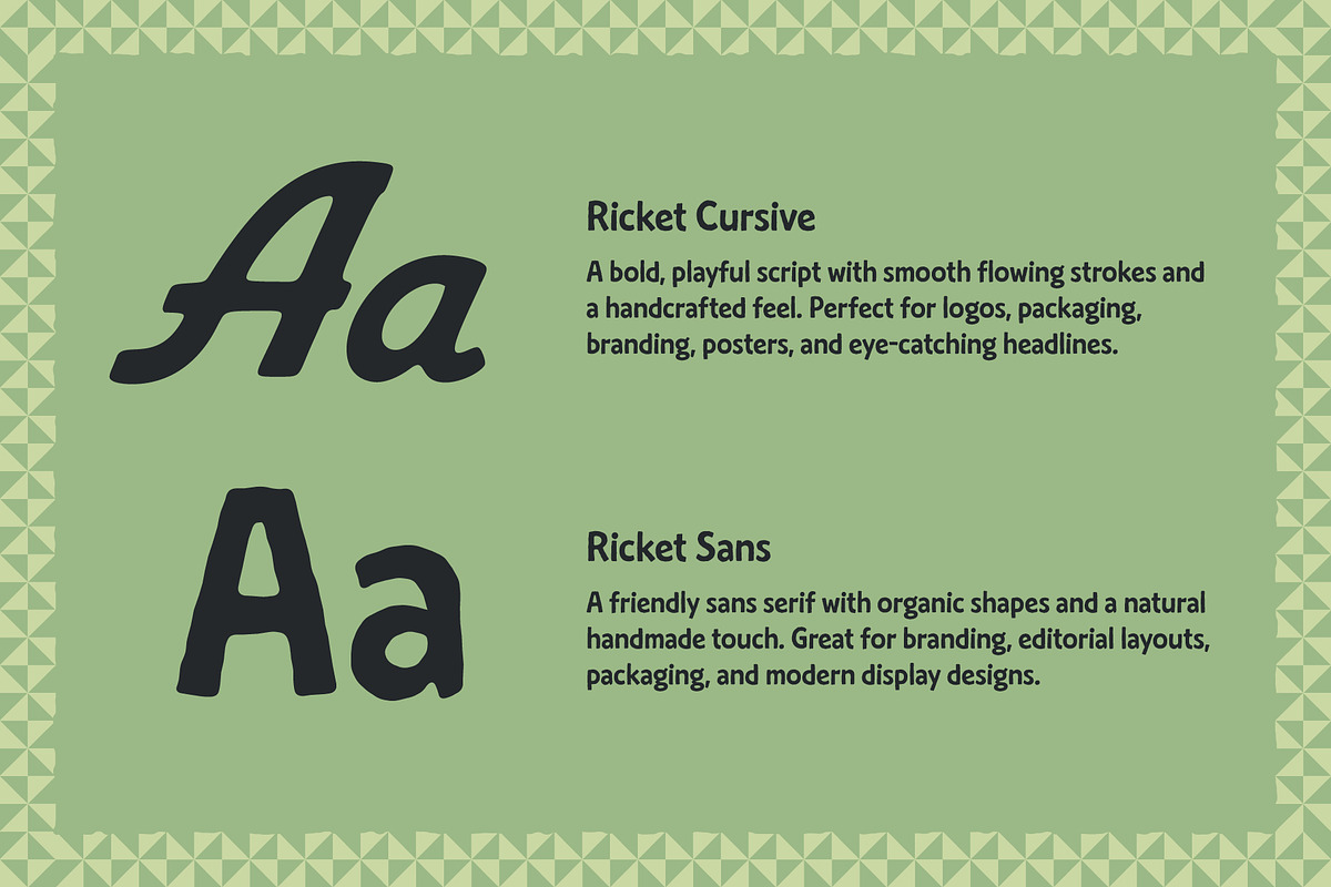 Ricket - Handdrawn font duo, a Handwritten Font by Flavortype (Photo 3 of 13)