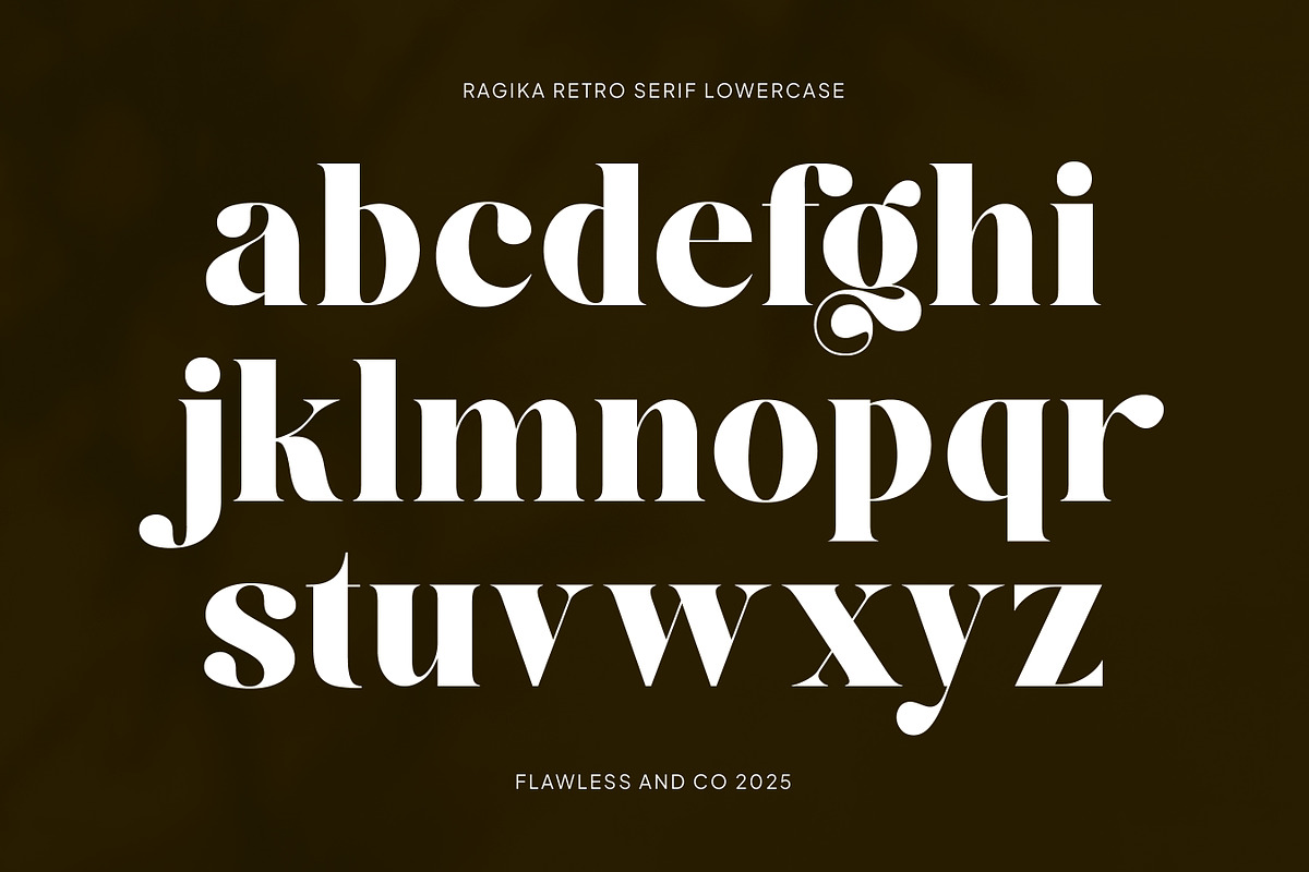 Ragika - Elegant Retro serif, a Serif Font by Flawless And Co (Photo 9 of 10)