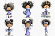 African American Girls Clipart, an Illustration by Canvas Craft (Thumbnail 4 of 7)
