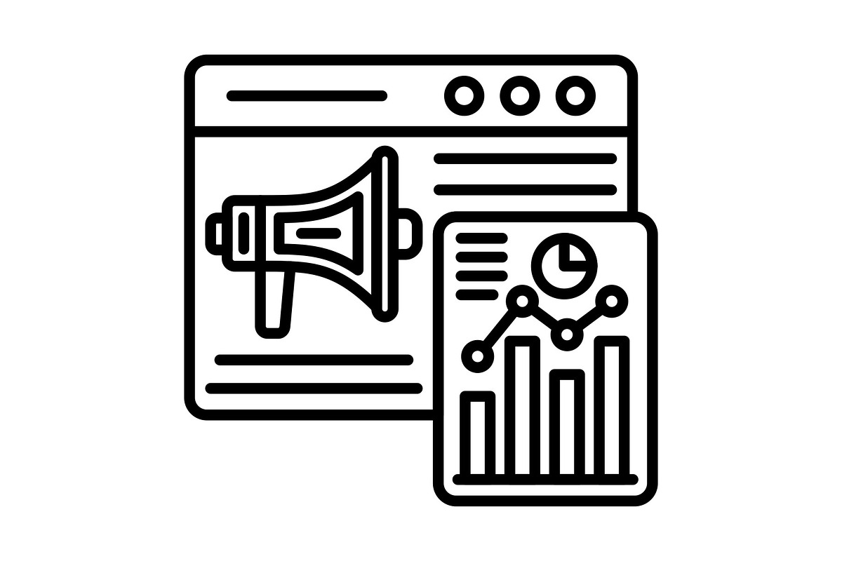 Analytics Line Icon, an Outline Icon by Pexelpy (Photo 1 of 2)