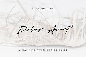 Dolor Amet Scripted Font