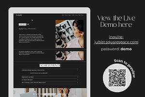 Website Template Life Coach INQUIRE