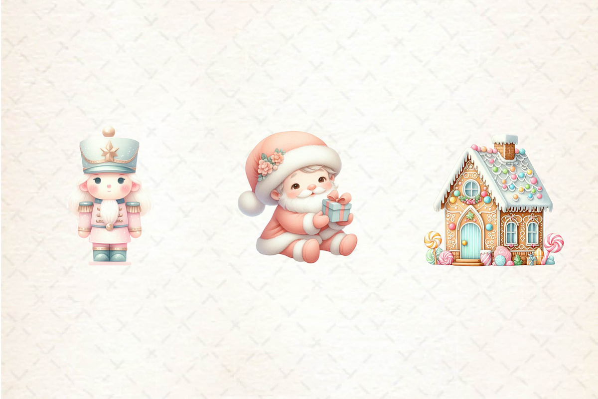 Pastel Christmas Sublimation PNG, an Illustration by CreationArt (Photo 5 of 5)
