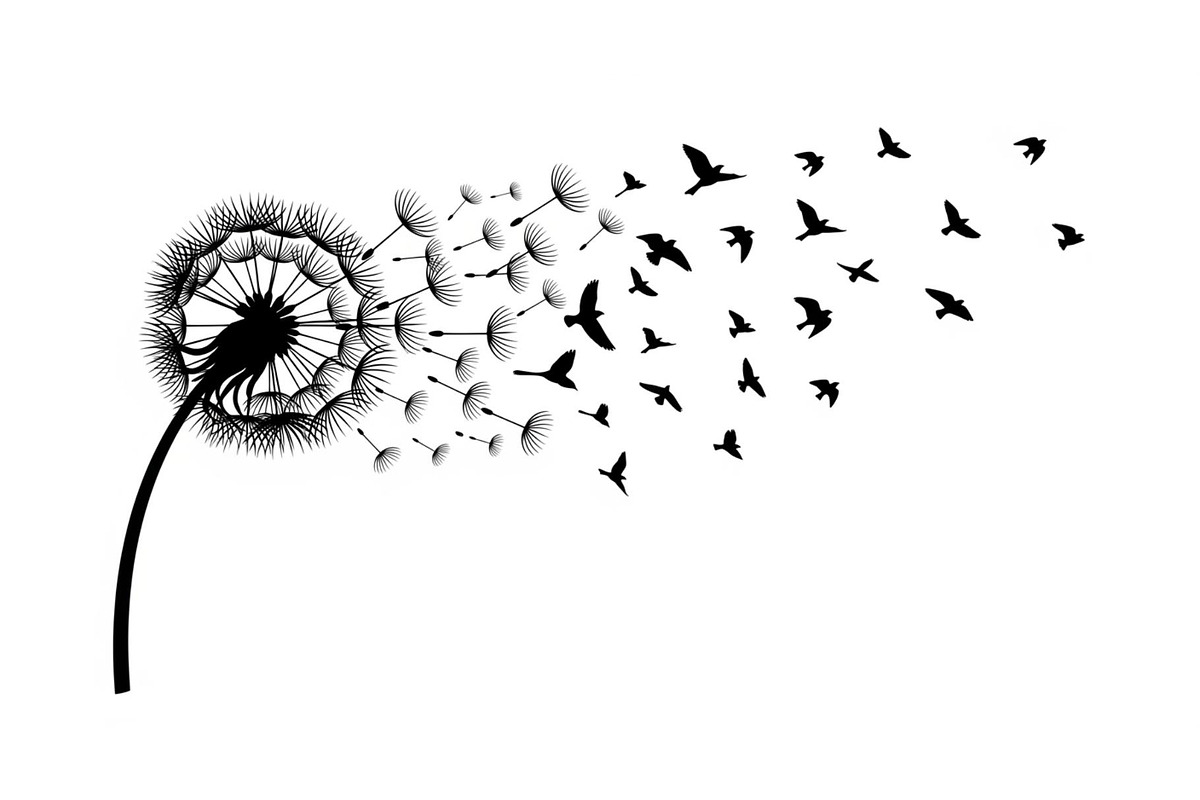 Dandelion Blow Silhouette Bundle, an Illustration by yasushie (Photo 19 of 31)