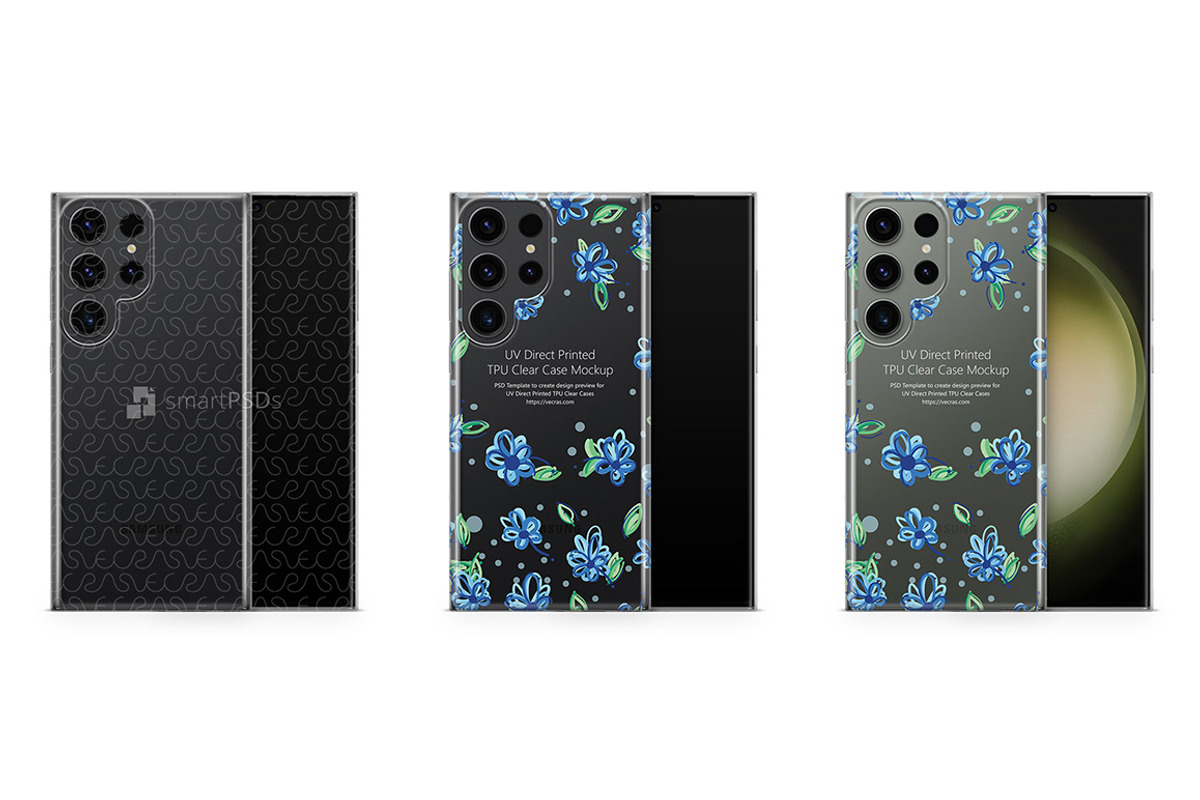 Galaxy S23 Ultra (2023) TPU Clear, a Product Mockup by VecRas