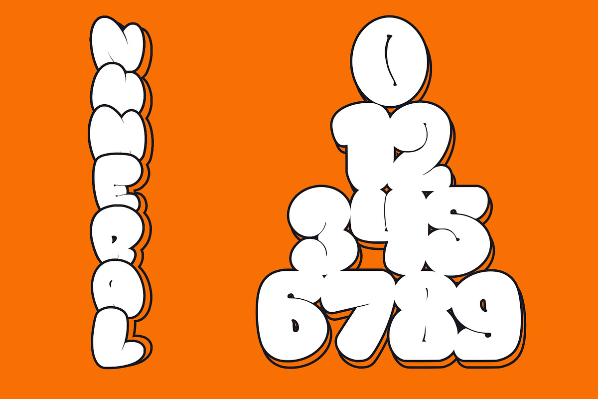 Gummies - Fat Bubble Font, a Font by HeyFonts (Photo 5 of 14)