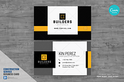 Construction Canva Business Card 09, a Business Card Template by PSDPixel (Thumbnail 1 of 4)