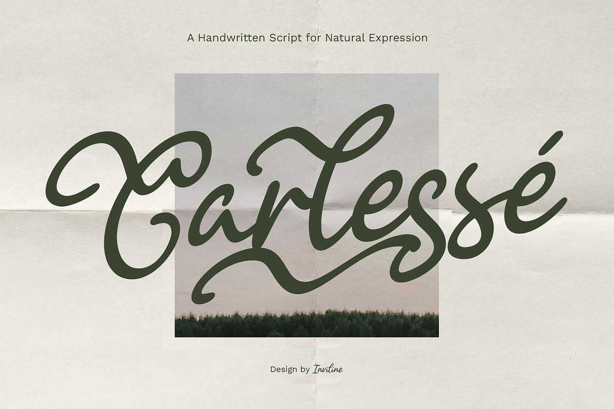 Carlessé – Handwritten Script Font, a Handwritten Font by Inviline.co (Photo 1 of 8)