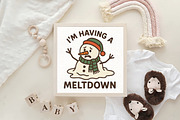 I'm Having a Meltdown, Christmas PNG, an Illustration by CraftArtStudio (Thumbnail 4 of 4)