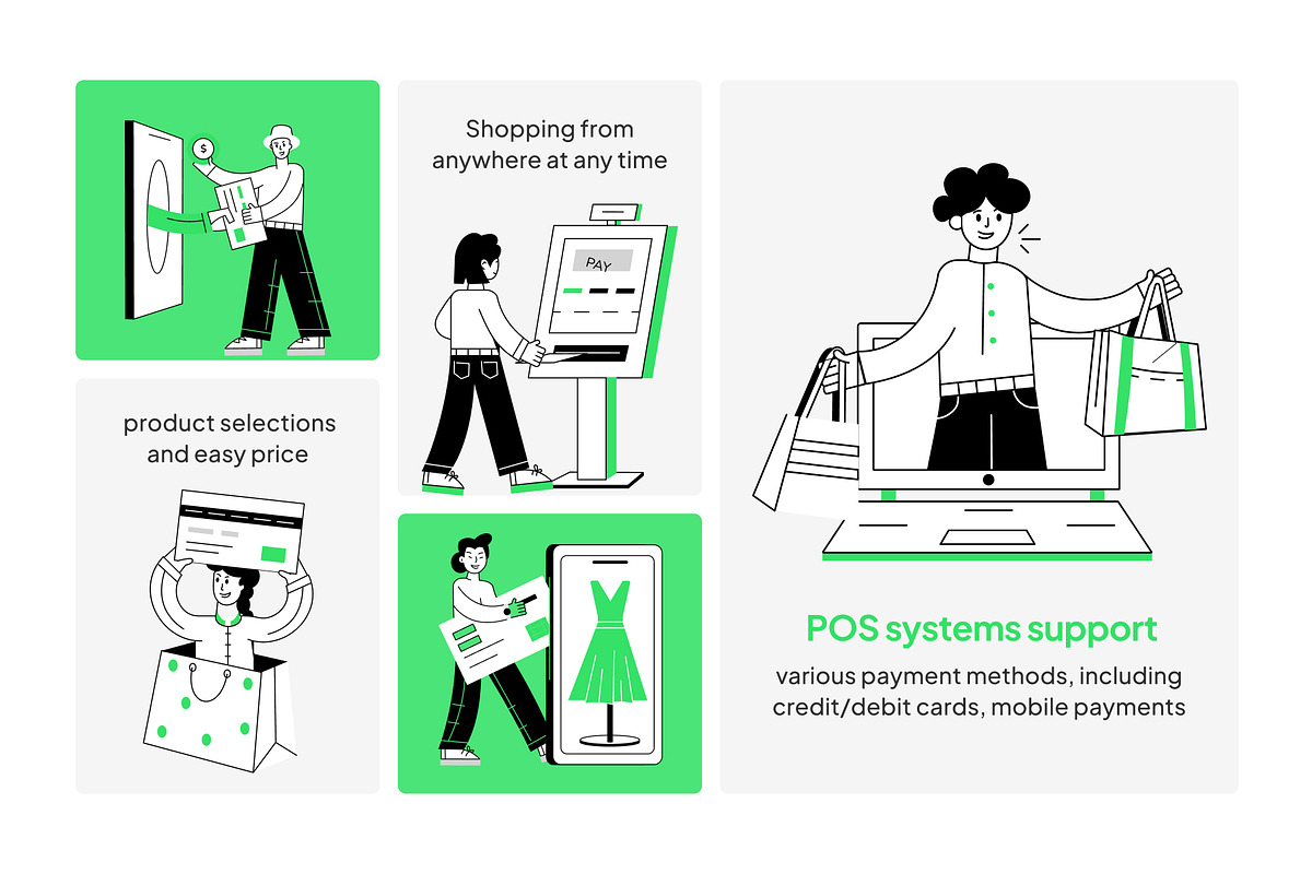 Shopping and POS Payment Illustratio, a Person Illustration by Vectors Market (Photo 3 of 7)