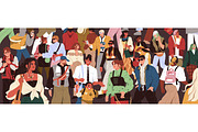 Modern, diverse people crowd, a Person Illustration by PaperTrident (Thumbnail 2 of 2)