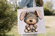Whimsical Easter Teddy Bear Clipart, an Illustration by Canvas Craft (Thumbnail 5 of 7)