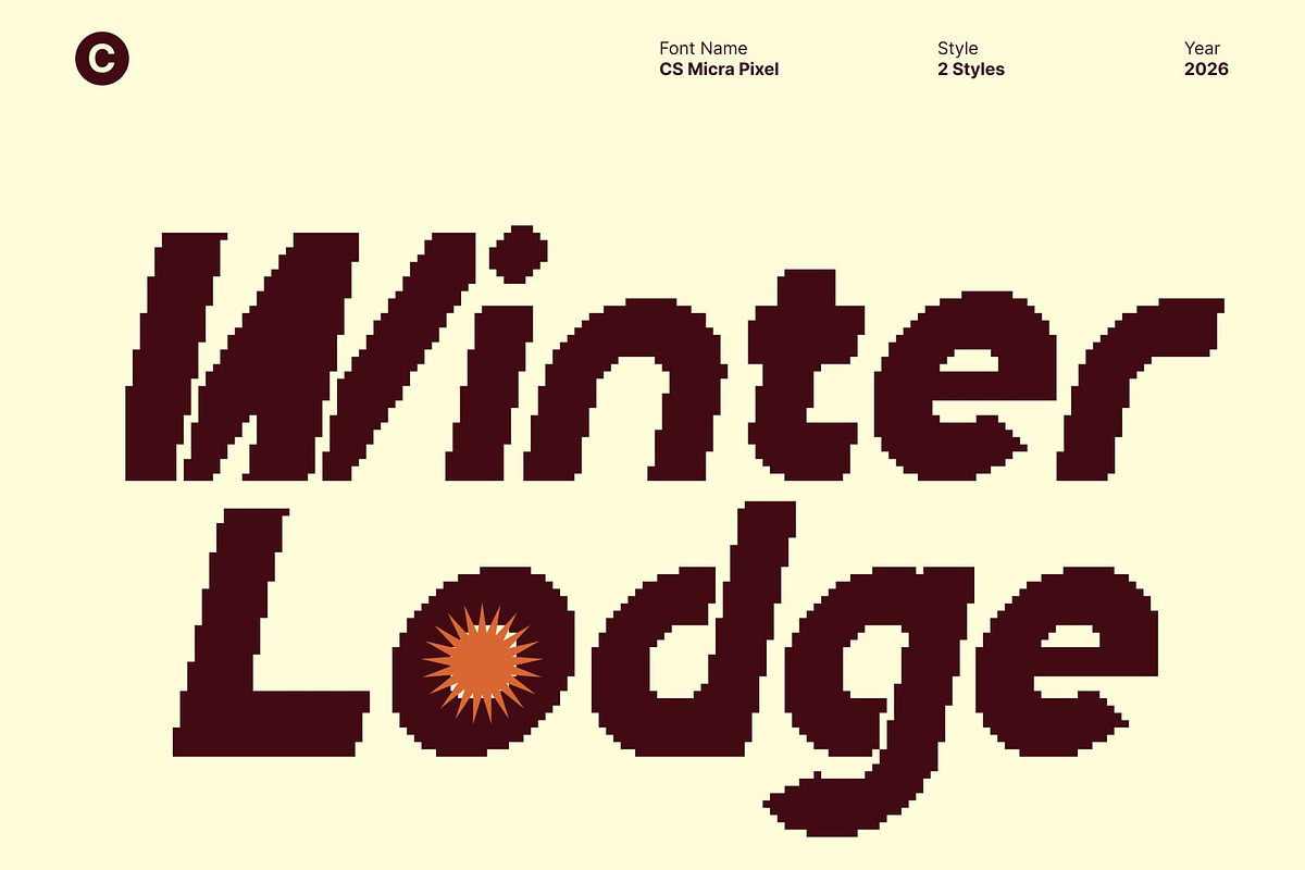 CS Micra Pixel, a Sans Serif Font by Craft Supply Co. (Photo 4 of 8)