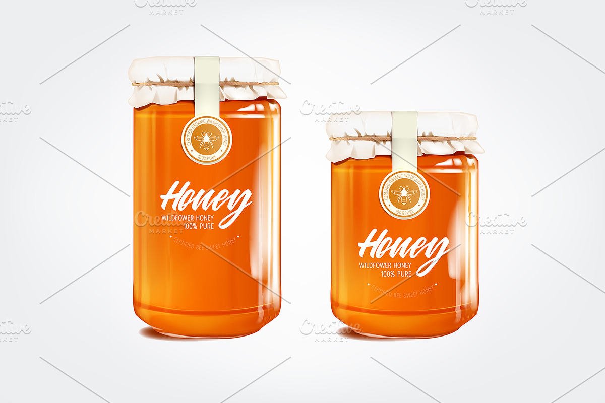 Realistic honey set, a Food Illustration by George Rod (Photo 4 of 6)