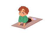 Cute kids doing sports exercises set, a Person Illustration by PaperTrident (Thumbnail 13 of 13)