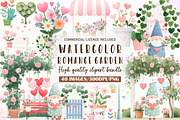 Valentine Clipart Romance Garden Png, an Illustration by Sublimation Artist (Thumbnail 1 of 6)