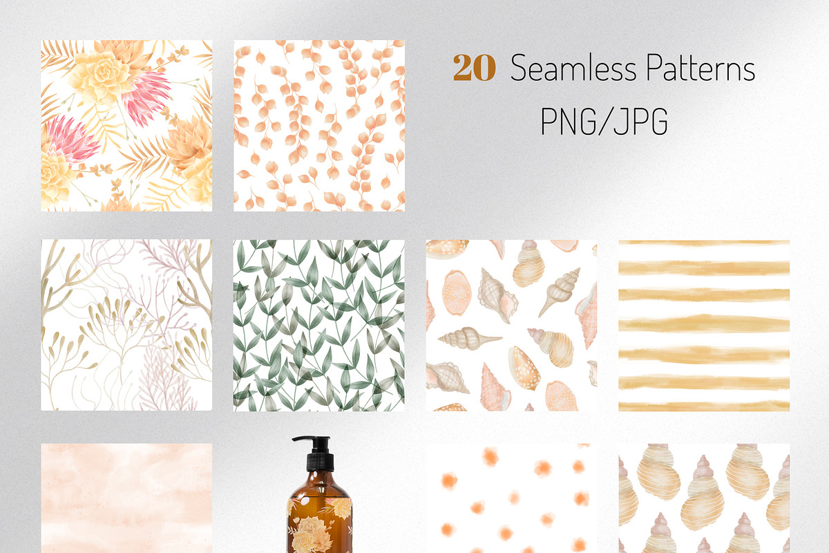 Boho watercolor seamless pattern, a Pattern Graphic by mila_leev (Photo 10 of 10)