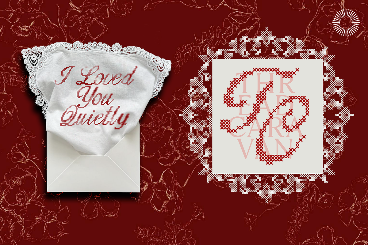Heather knit - Stitch Font Bundle, a Script Font by Setara Langit CreativeStd (Photo 3 of 14)