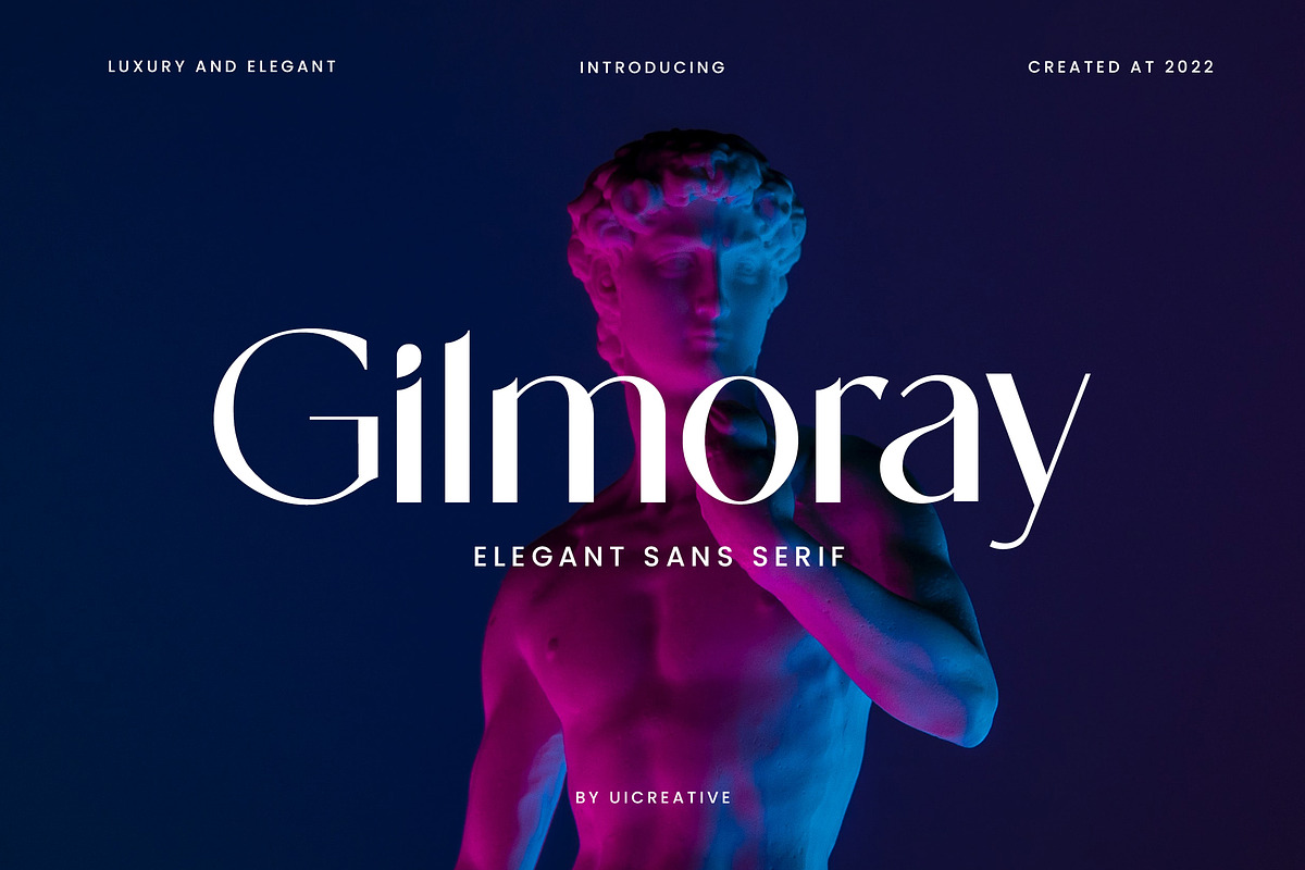 Gilmoray Elegant Sans Serif Font, a Sans Serif Font by UICreative (Photo 1 of 12)