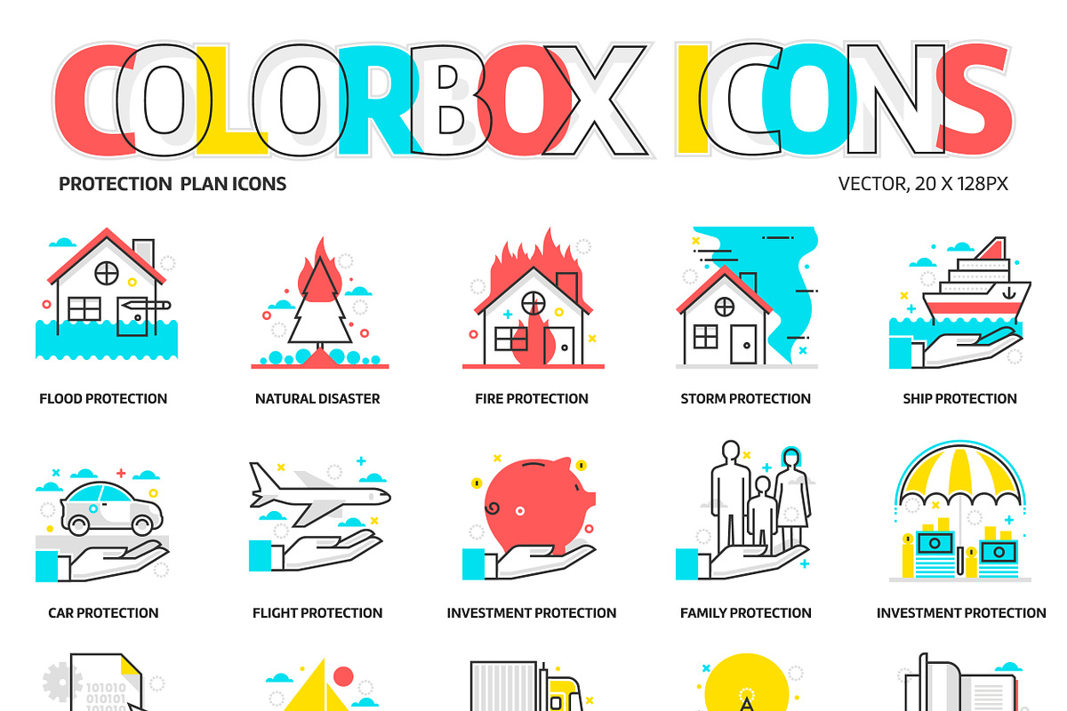 Color box icons bundle, an Icon by Howcolour (Photo 21 of 34)
