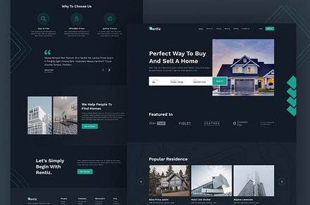 Rentiz - RealEstate Website Template, a HTML Template by TemplatesJungle