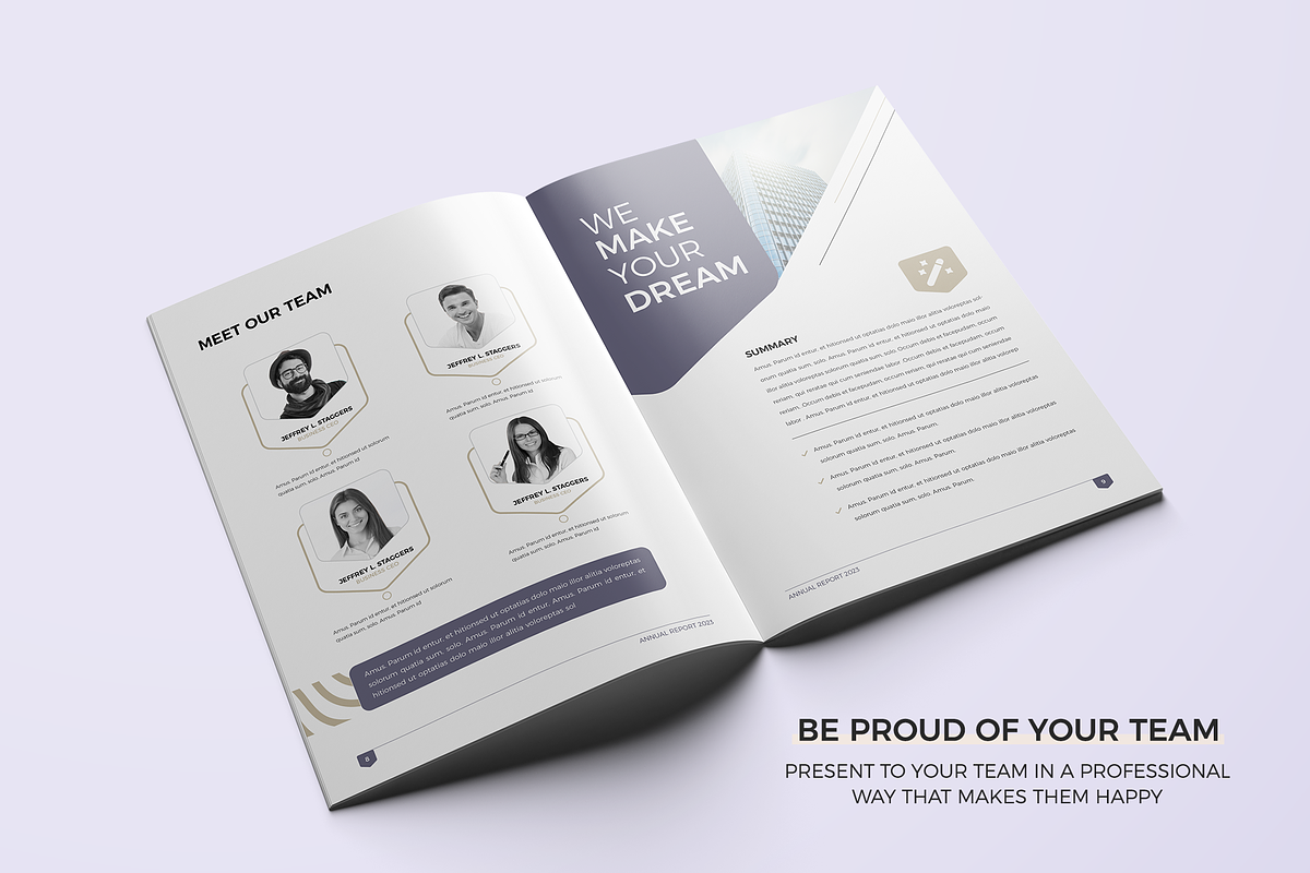 Annual Report, Canva | Docx | PPT, a Brochure Template by Template Zone (Photo 6 of 13)