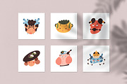 Funny abstract character avatars set, an Animal Illustration by Good Studio (Thumbnail 4 of 5)