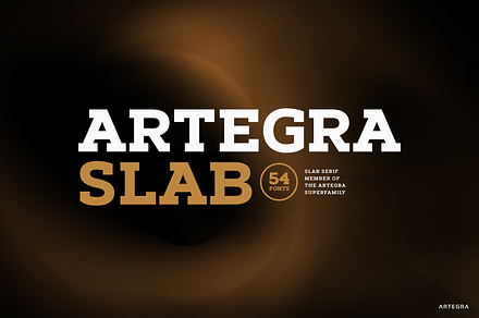 Artegra Slab, a Slab Serif Font by Artegra