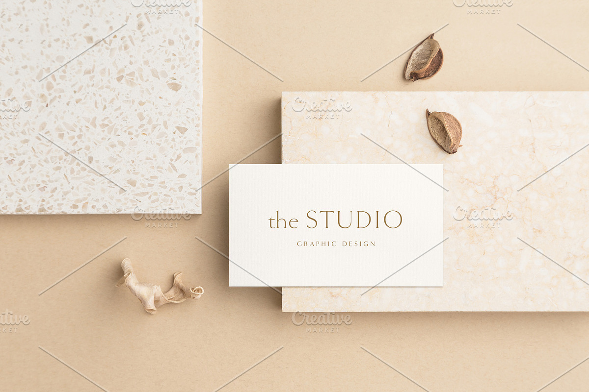 Sand Business Card Photo Mockups, a Product Mockup by Moyo Studio (Photo 4 of 8)