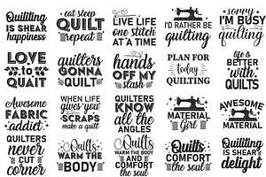 Sewing Quilters Quotes Svg Bundle