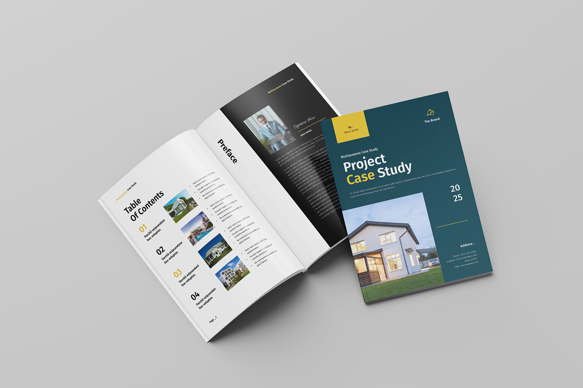 Architecture Case Study Brochure, a Brochure Template by Spark_Creative (Photo 2 of 16)