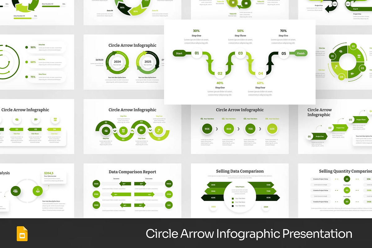 Circle Infographic GSlides, PPoint