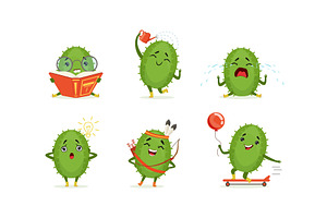 Cartoon Cactus Character Isolated, an Illustration by TopVectors
