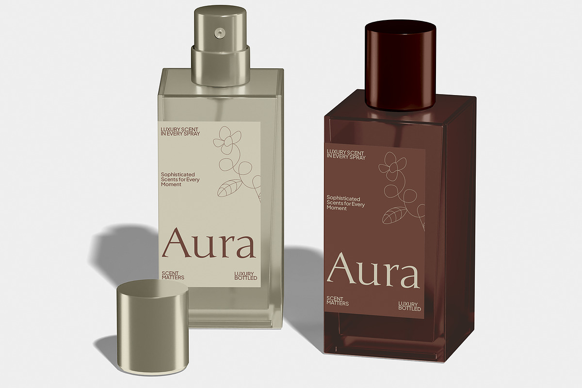 Perfume Bottle Mockup, a Packaging Mockup by Unerispace (Photo 4 of 5)