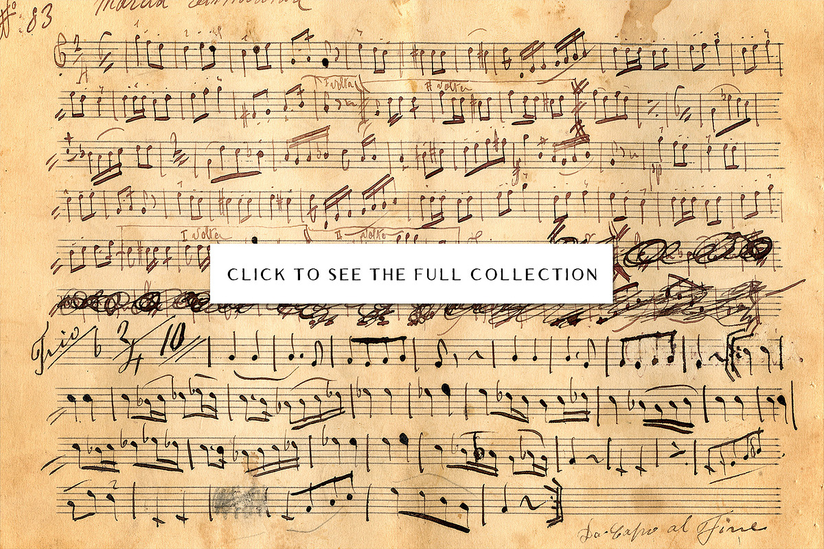 Vintage Sheet Music Textures, a Texture Graphic by Century Library (Photo 2 of 5)