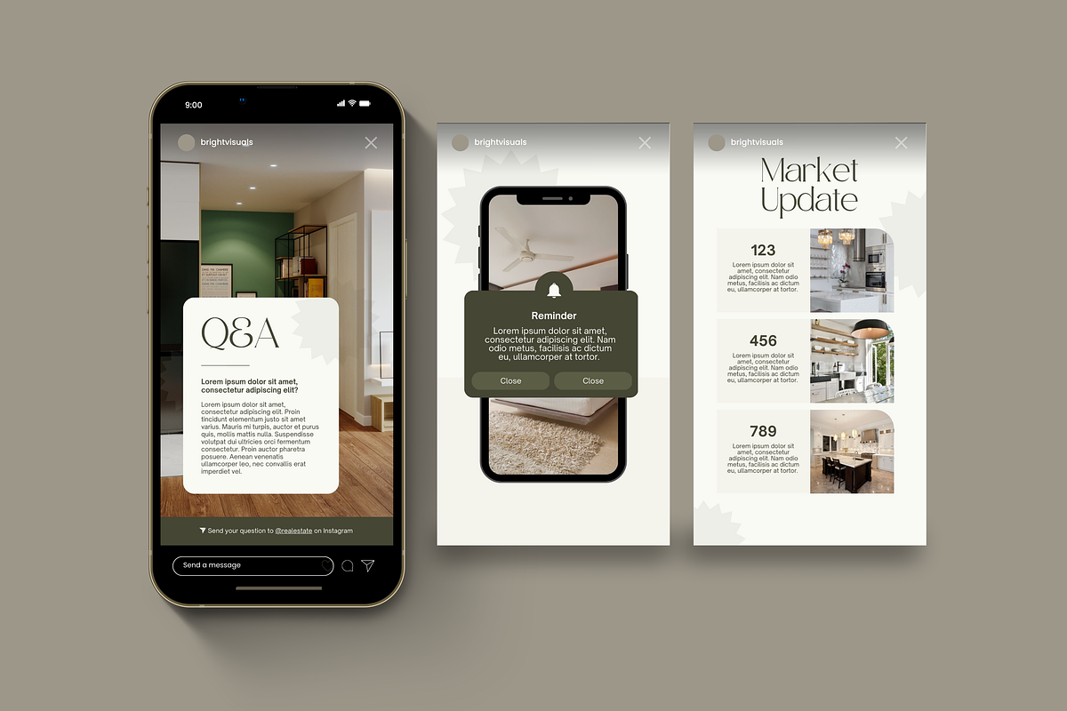 Real Estate Instagram Canva, a Social Media Template by Studio B | Canva Template (Photo 8 of 10)