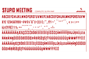 Stupid Meeting, a Sans Serif Font by Sharkshock (Thumbnail 3 of 5)