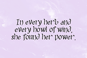 Witchlore Display Font, a Handwritten Font by Beck McCormick (Thumbnail 9 of 10)