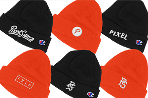 Champion CS4003 Cuffed Beanie Mockup