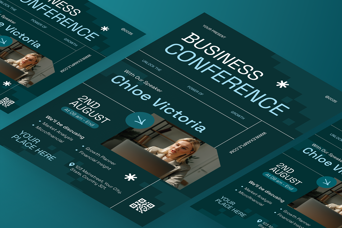 Business Conference Flyer Set, a Flyer Template by Annora Studio (Photo 5 of 6)