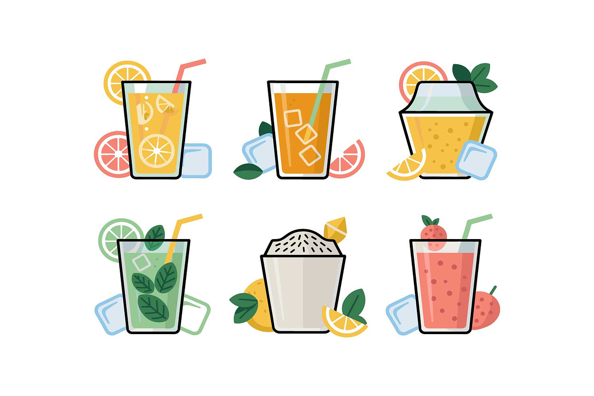Summer Drink Mega Vector Set, an Object Graphic by Gfx_Store (Photo 2 of 13)