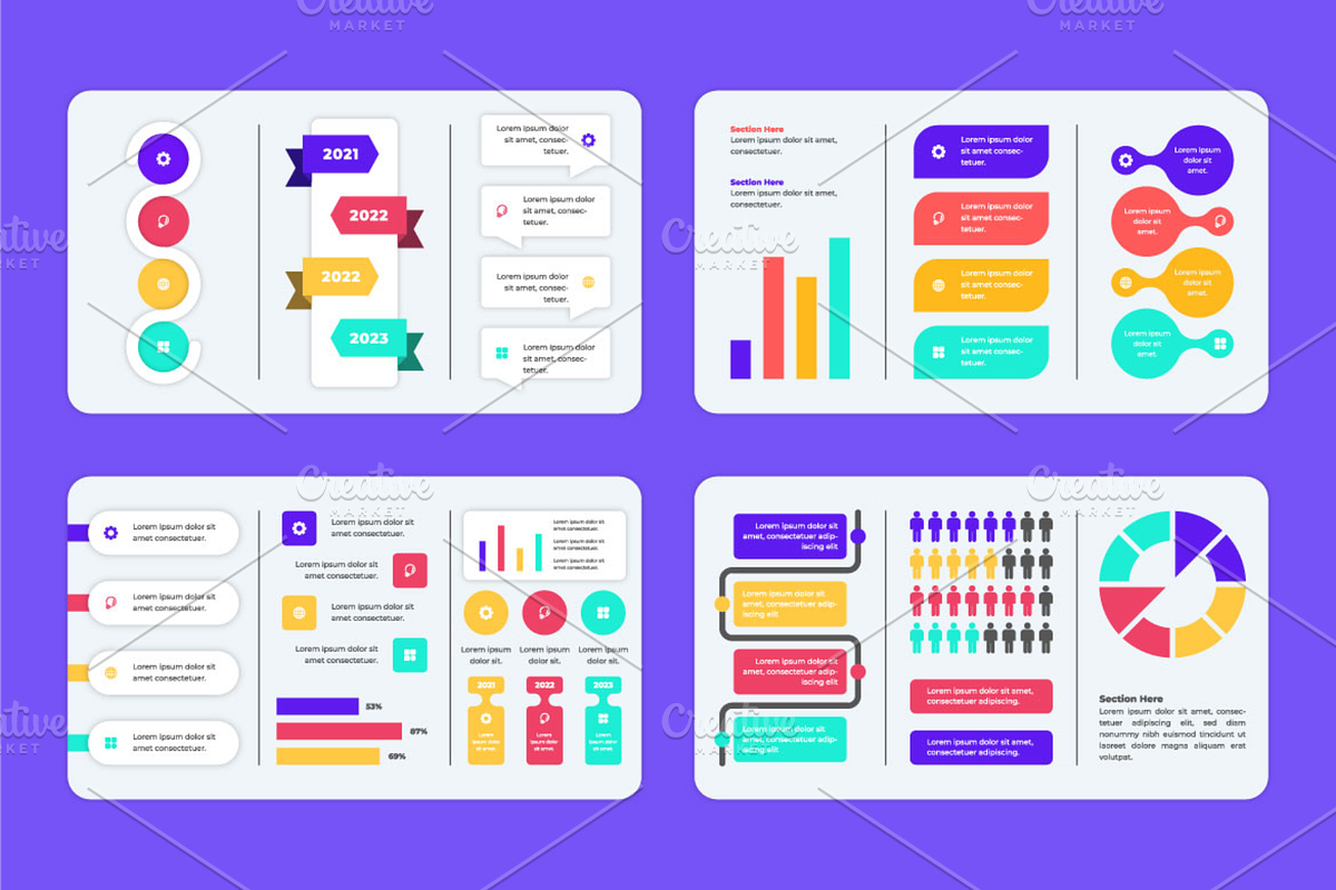 Business Infographics Set, a Presentation Template by Artiveko (Photo 2 of 2)
